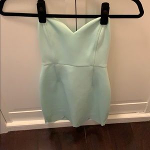 Mint strapless Tobi bodycon minidress
